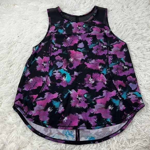 Lululemon Sculpt Tank Midnight Bloom Black Deep Fuschia / Black - Picture 1 of 3